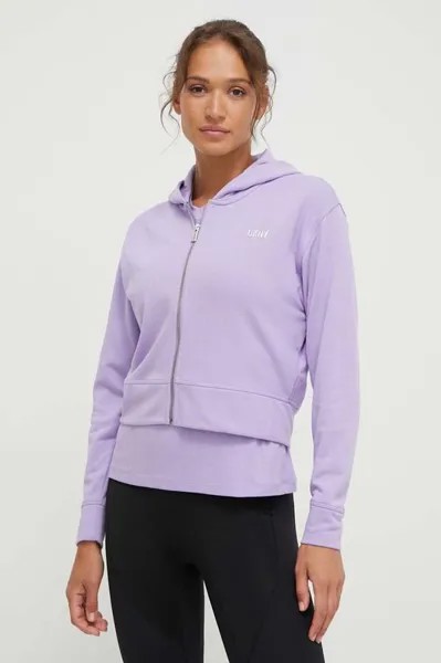 Толстовка с капюшоном Dkny, фиолетовый