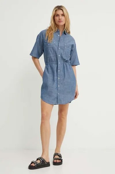 Джинсовое платье G-Star Raw, синий