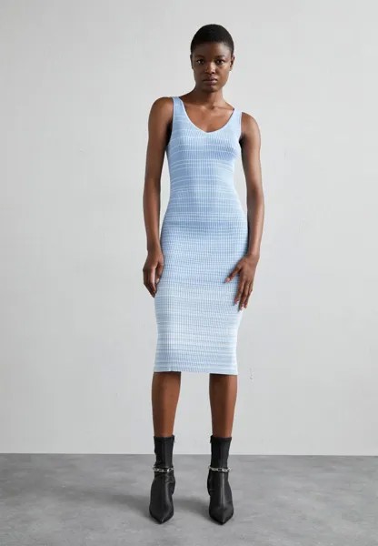 Платье STAUD DANA DRESS, цвет french blue/white