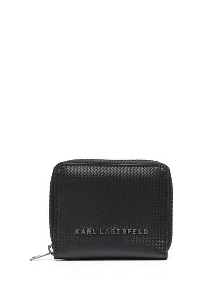 Karl Lagerfeld плетеный кошелек с логотипом