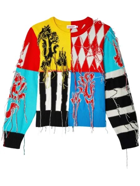 Charles Jeffrey Loverboy деконструированный джемпер Guddle, черный