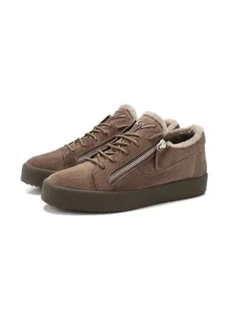 Замшевые кеды Frankie Winter Giuseppe Zanotti Design