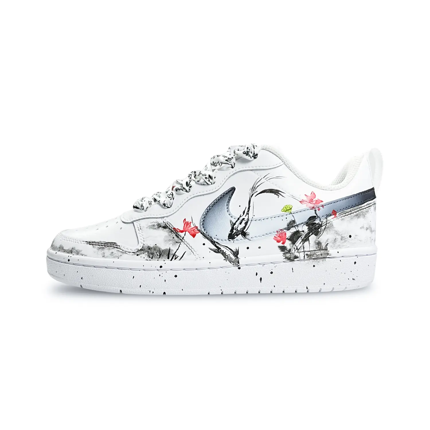 Кроссовки Nike Court Borough 2 Skateboarding Shoes Women's Low-top White/black, белый