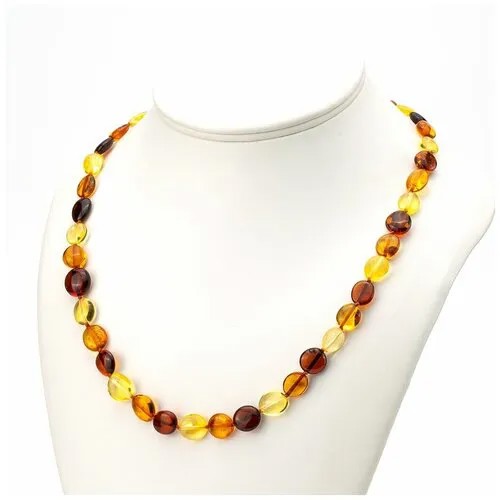 Колье Amberprofi, янтарь, длина 50 см, мультиколор