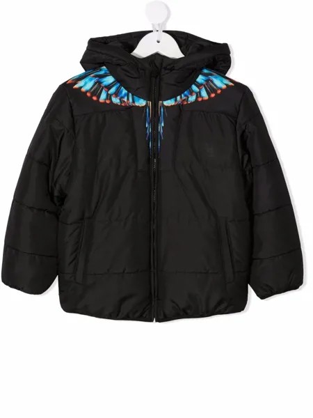 Marcelo Burlon County Of Milan Kids пуховик с принтом Wings