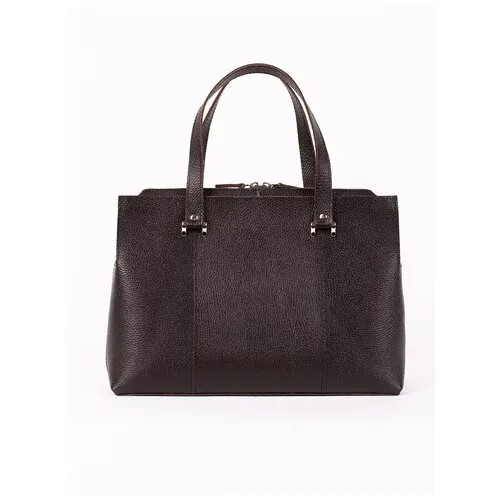 Divalli Женская сумка тоут из натуральной кожи коричневая A031 brown grain Divalli