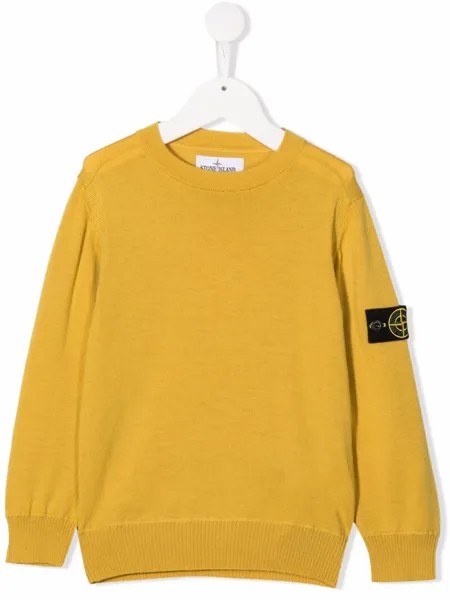Stone Island Junior джемпер с нашивкой-логотипом