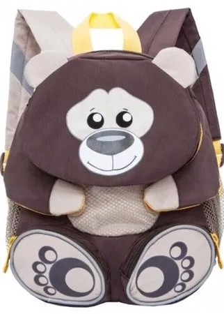 Рюкзак детский Grizzly, для девочек и мальчиков 3-4 года, Медвежонок