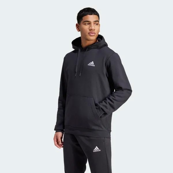 Парка Adidas Essentials Fleece Parka, цвет Black White