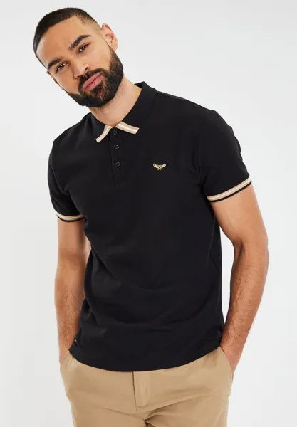 Рубашка-поло THB MAYALL Threadbare, цвет black