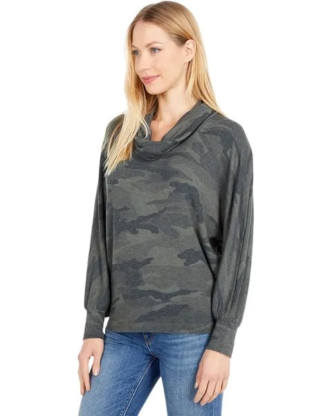 Пуловер Splendid Supersoft Camo Cowl Neck Pullover, цвет Olive Branch