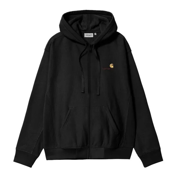 Толстовка Hooded American Script Jacket Carhartt Wip, цвет Schwarz