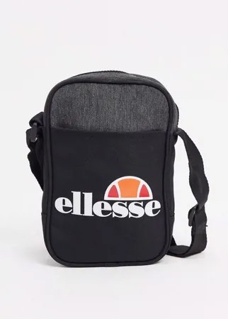 Черная сумка для полетов с большим логотипом ellesse-Черный