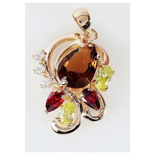 Подвеска Lotus Jewelry, фианит, мультиколор