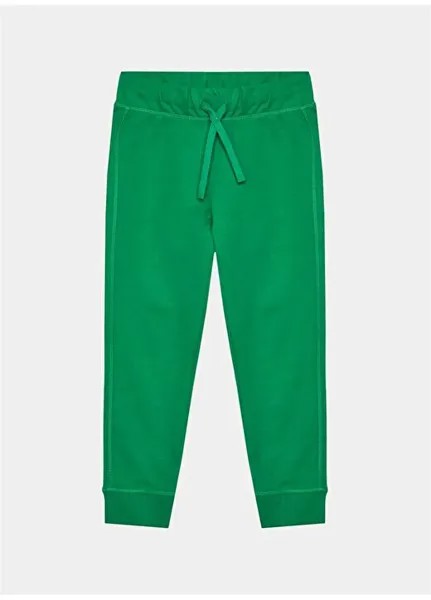 Зеленые мужские спортивные штаны с эластичной резинкой 3BC1CF04P Benetton, зеленый