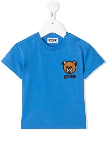 Moschino Kids футболка с нашивкой Teddy Bear