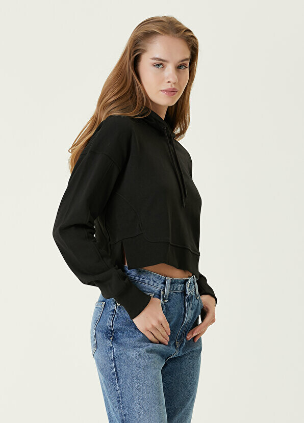 Черный свитшот с капюшоном Calvin Klein
