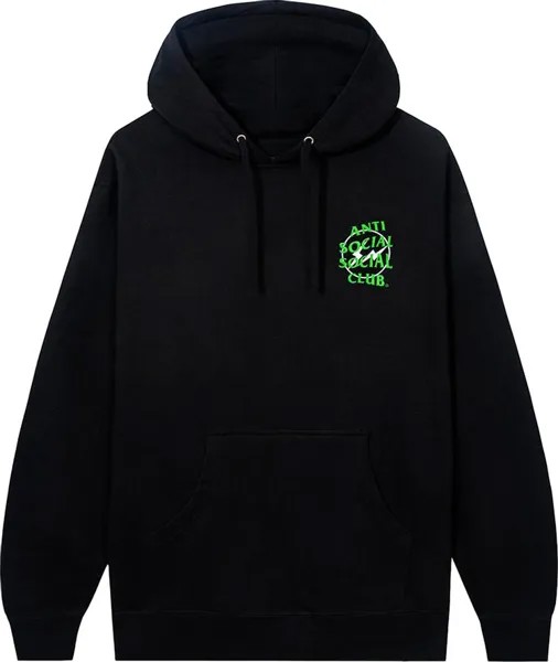 Худи Anti Social Social Club x Fragment Precious Petals Hoodie 'Black/Green', черный