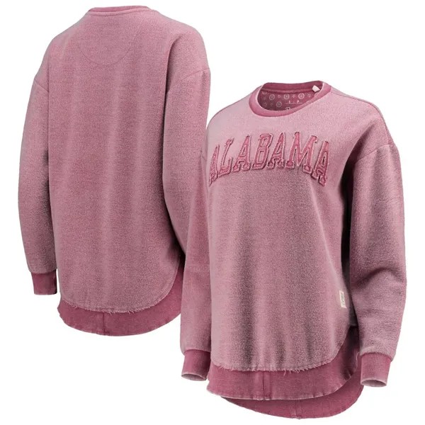 Женский пуловер с пончовилем Pressbox Crimson Alabama Crimson Tide