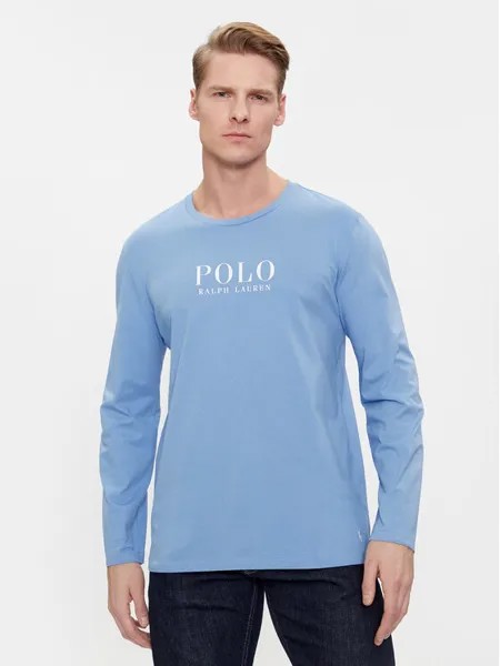 Пижамная футболка стандартного кроя Polo Ralph Lauren, синий