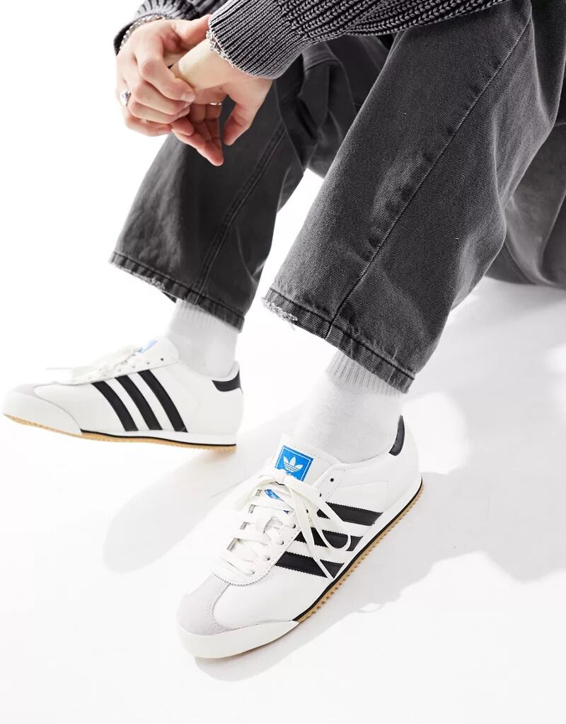 Бело-черные кроссовки adidas Originals Kick