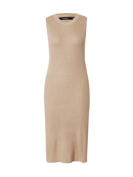 Вязаное платье Vero Moda NEWLEXSUN, бежевый