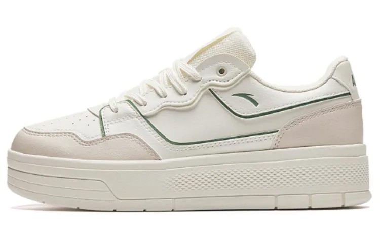 Кроссовки ANTA Life Collection Skateboarding Shoes Women's Low-top White/Green, зеленый