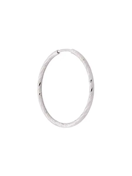 Maria Black 14kt white gold Alba 20mm hoop earring