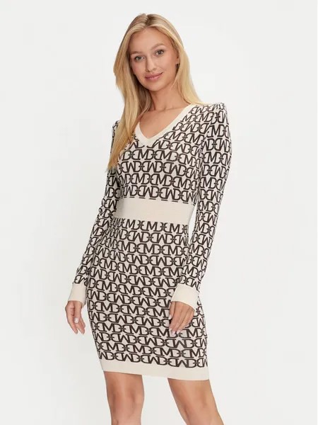 Трикотажное платье regular fit Marciano Guess, бежевый