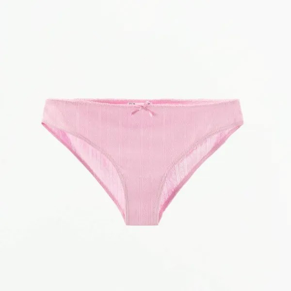 Трусы Zara Pointelle Lace Trim, розовый