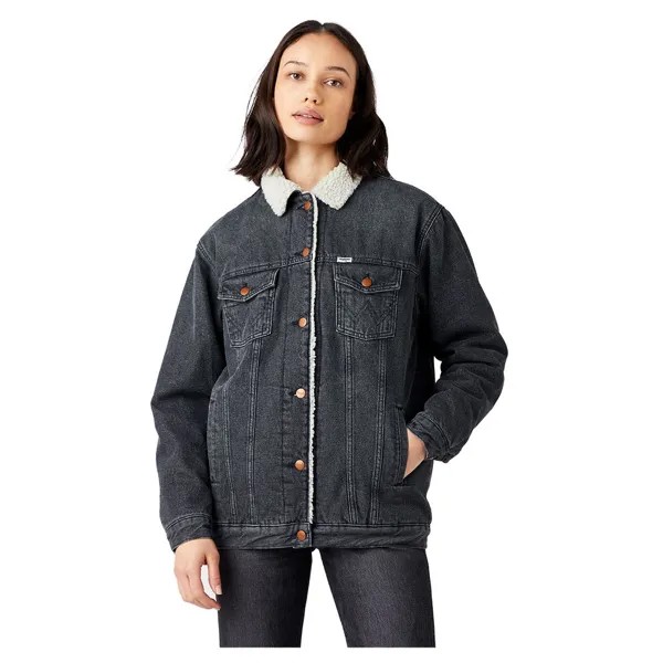Куртка Wrangler Heritage Sherpa Denim, черный