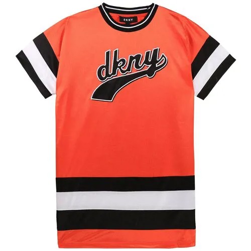 Платье DKNY, размер 140, оранжевый