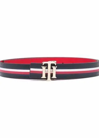 Tommy Hilfiger ремень в полоску с логотипом