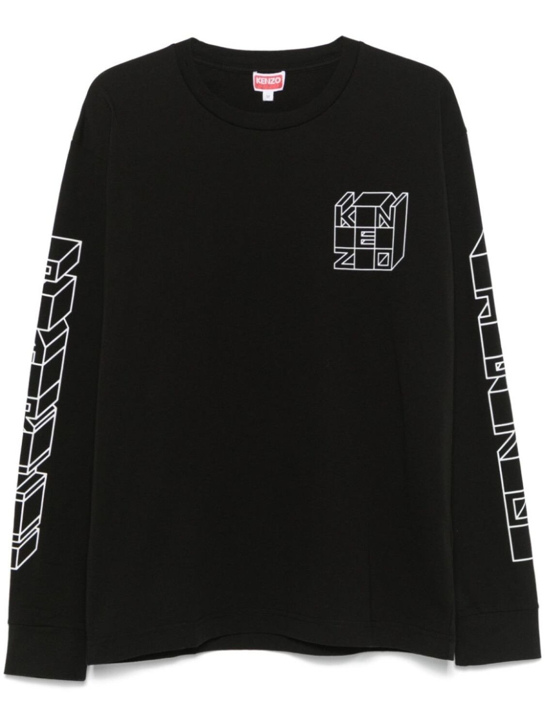 Kenzo футболка Кубе, черный