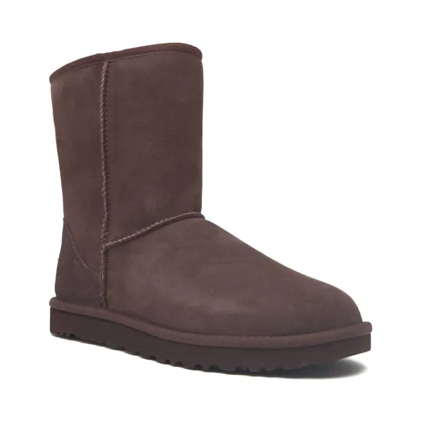 Кожаные зимние ботинки с классическими короткими ii Ugg, коричневый