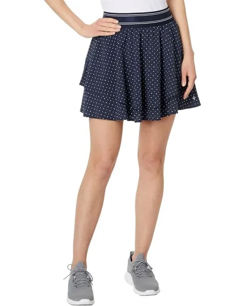 Юбка SKECHERS Skechers Pickeball Sport Court Printed Skort, цвет Navy Mini Dot