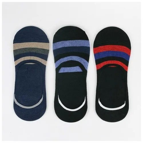 Мужские носки , укороченные, на 23 февраля, размер 39-42, черный
