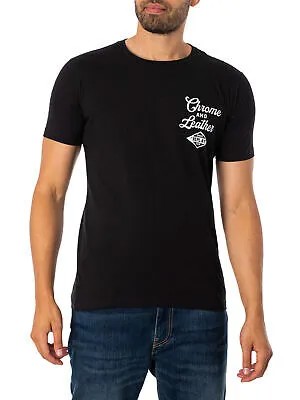 Мужская футболка с логотипом Replay, черная