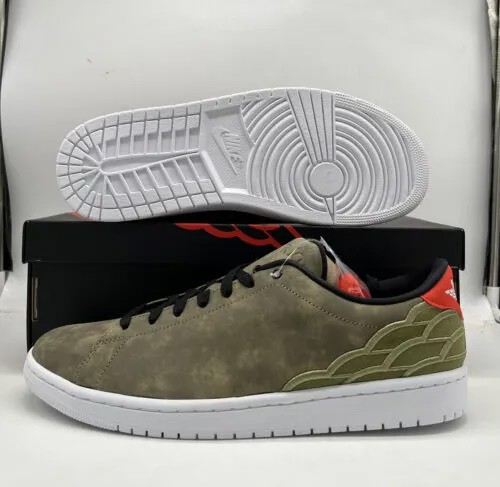 Кроссовки Nike Air Jordan 1 Center Court Oil Green DJ2756-300, мужские размеры