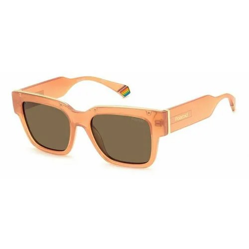 Солнцезащитные очки Polaroid, оранжевый, коралловый