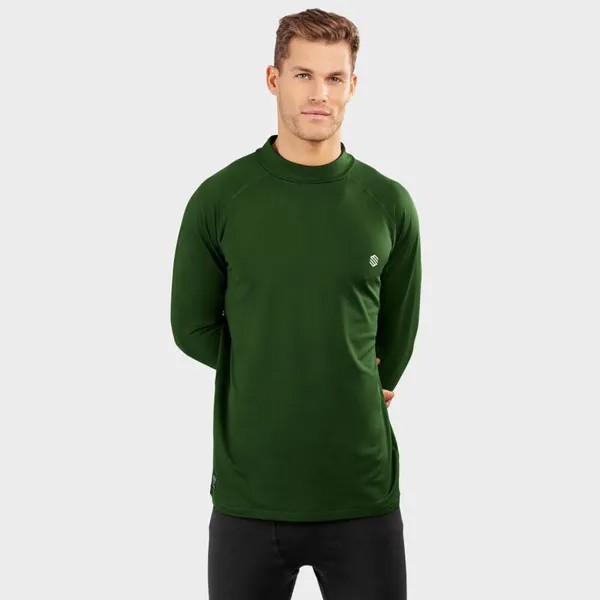Мужское термобелье для лыж и снега рубашка Slush Green Military Green SIROKO, цвет verde