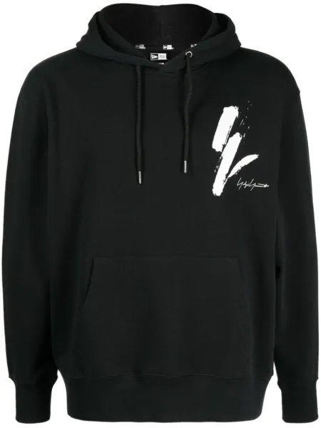 Yohji Yamamoto худи с логотипом из коллаборации с New Era, черный