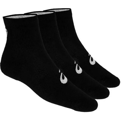 Носки ASICS ASICS 3PPK Quarter sock, размер S, черный