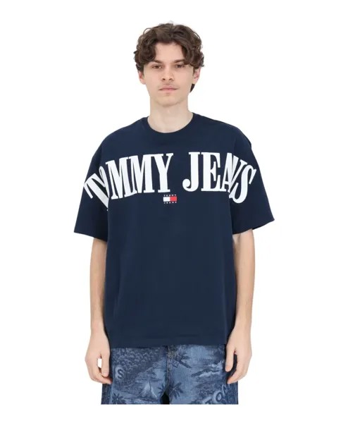 Футболка с логотипом Night It в стиле оверсайз Tommy Jeans, синий