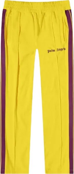 Брюки Palm Angels Cord Fleece Track Pant 'Yellow', желтый