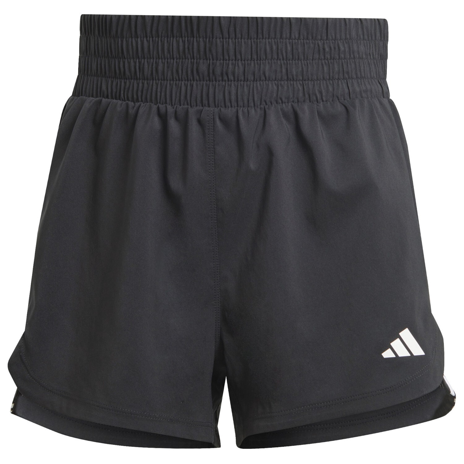 Шорты Adidas Women's Pacer Woven High Rise Short, цвет Black/White