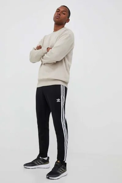 Джоггеры Брюки Adicolor Classics с 3 полосками adidas Originals, черный