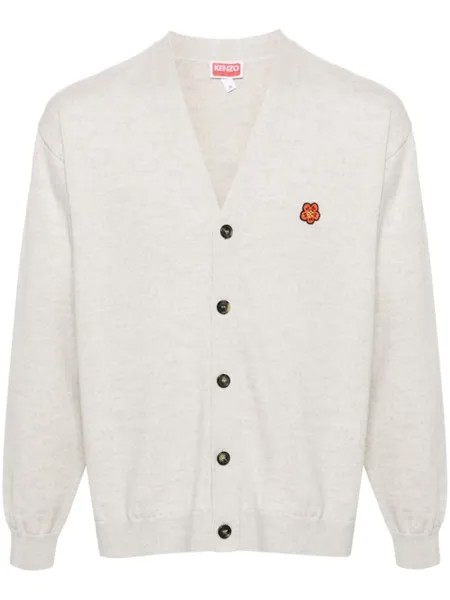 Kenzo шерстяной кардиган Boke Flower, серый