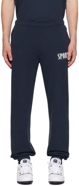 Темно-синие спортивные спортивные штаны Sporty & Rich