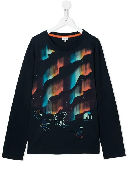 Paul Smith Junior футболка с принтом